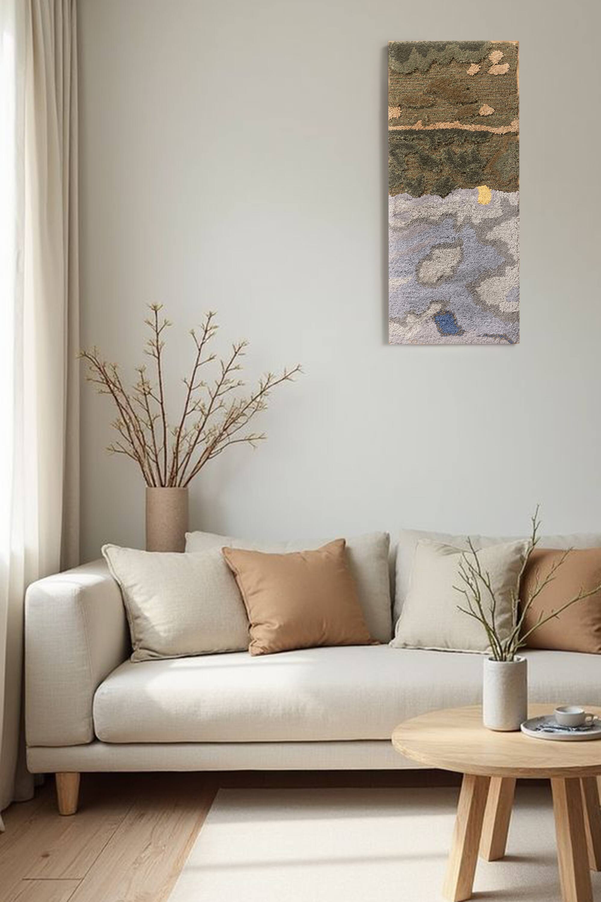 Left. GAURI KOHLI - Zealand Tufted Wall Art - Multicolored.