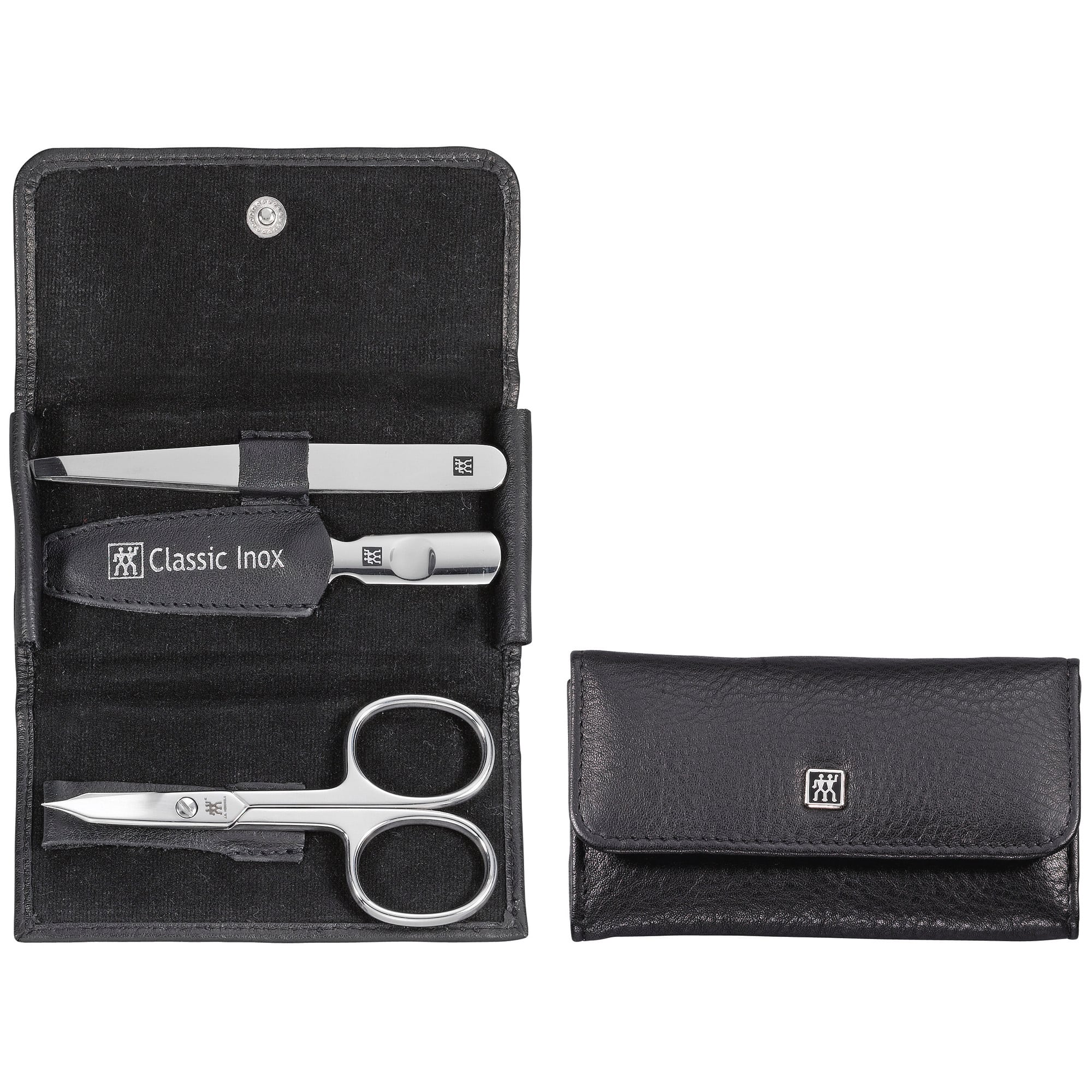 ZWILLING - Beauty Classic Inox 4-pc Manicure set with Leather Case - Black