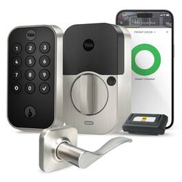 Yale - Assure Lock 2 Touch Keypad with Wi-Fi and Norwood Lever in Silver Nickel - Satin Nickel