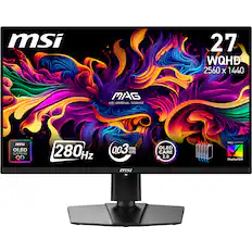 msi 27 WQHD 2560 x 1440 MAG MSI ARSENAL GAMING msi OLED GAMING QD 280 Hz 0.03 ms GTG OLED CARE 2.0 VESA CERTIFIED DisplayHDR msi