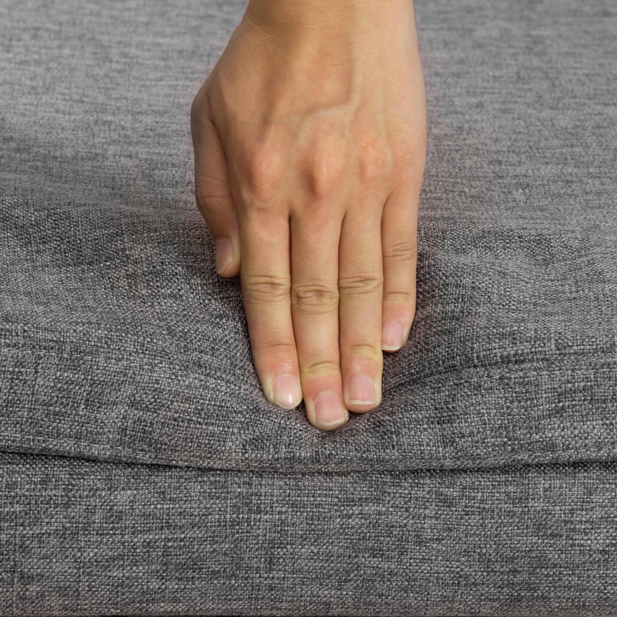 Alt View 5. Pawhut - Modern Dog Couch Bed, Pet Sofa for Medium to Large Dogs or Cats, Elevated Pet Couch Bed with Seat Cushion - Dark Gray.