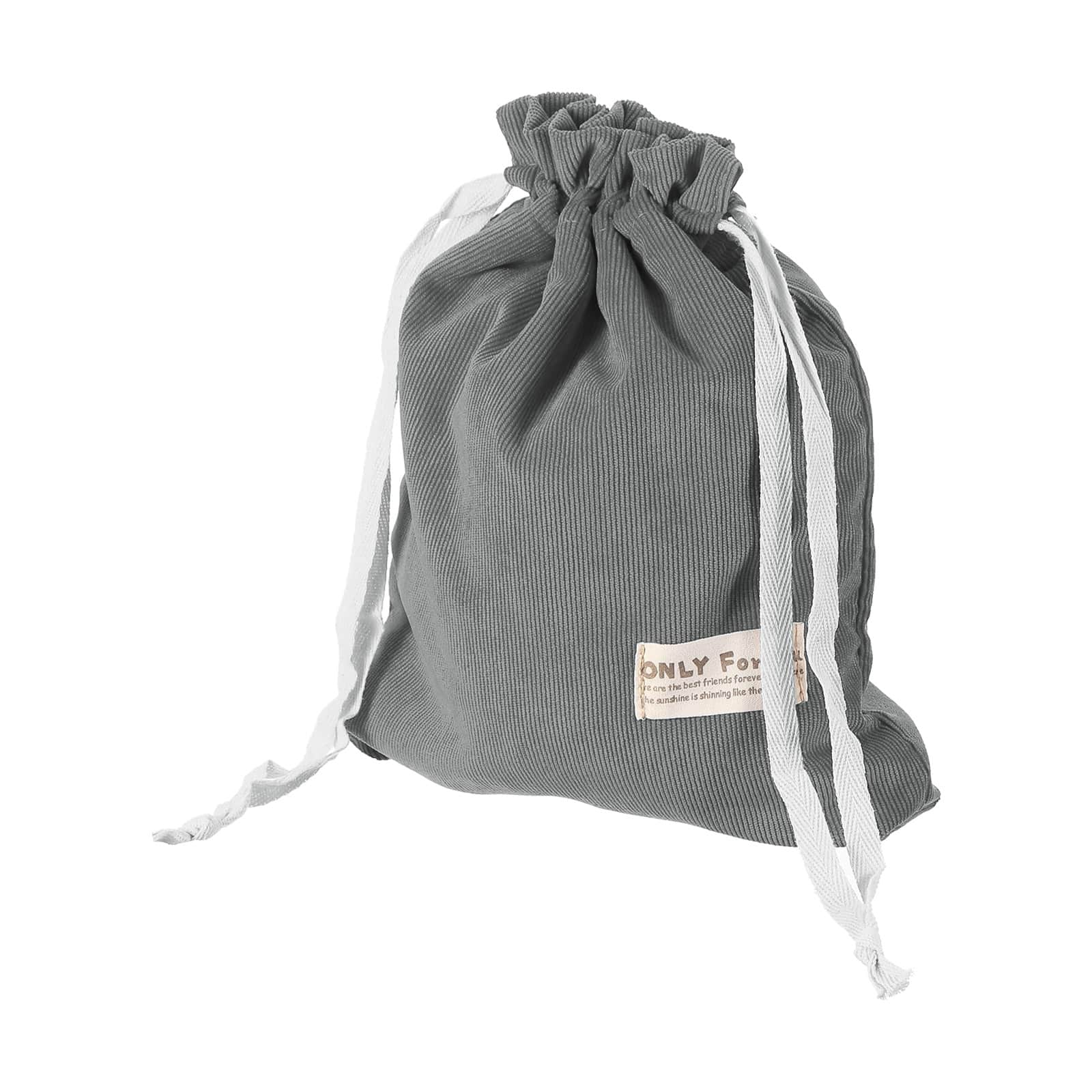 Unique Bargains - Soft Drawstring Lens Case, 11.42"x9.45"x0.35" Pouch for Nikon DSLR Lens - Gray