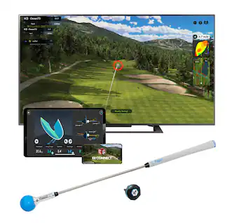 Phigolf - 2 Flex - Home Golf Game Simulator with Retractable Swing Trainer - Blue
