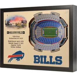 YouTheFan - Buffalo Bills 25.5" x 19.5" New Era Field Stadium Views Wall Art - Multicolor