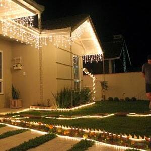 Alt View 7. Lepro - 32.8ft LED Rope String Lights, 2700K Warm White, Waterproof Non-dimmable Non-cuttable, for Patio Christmas Roof Decor - Clear.