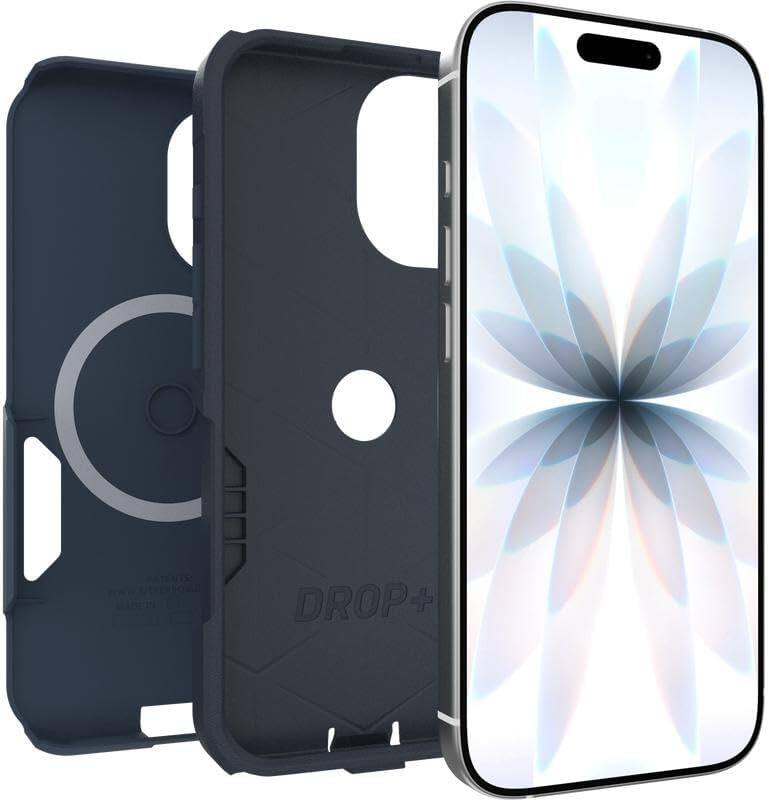 Alt View 2. OtterBox - OtterBox iPhone 17 (Only) Bundle: Commuter Series MagSafe Case & Screen Protector - Built-in magnets - Thin & Protective - Blue Sentiment.