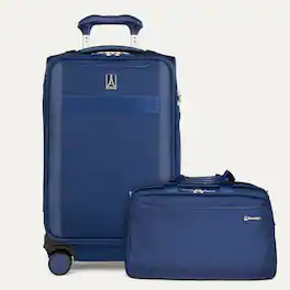 Travelpro - Versapack + Softside Carry-On & Underseat Travel Tote Bag Luggage Set - Estate Blue