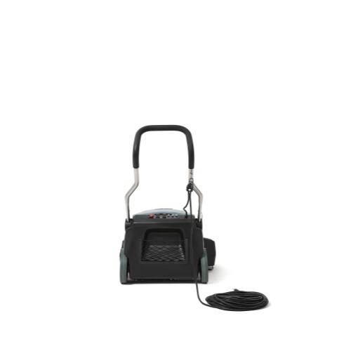 Left. Dapper Supply - Commercial Corded Wide Area Vacuum Cleaner 26 Path 9 Gallon Tank Cleans 10000 Sq Ft Hr 110V Ideal - Grey.