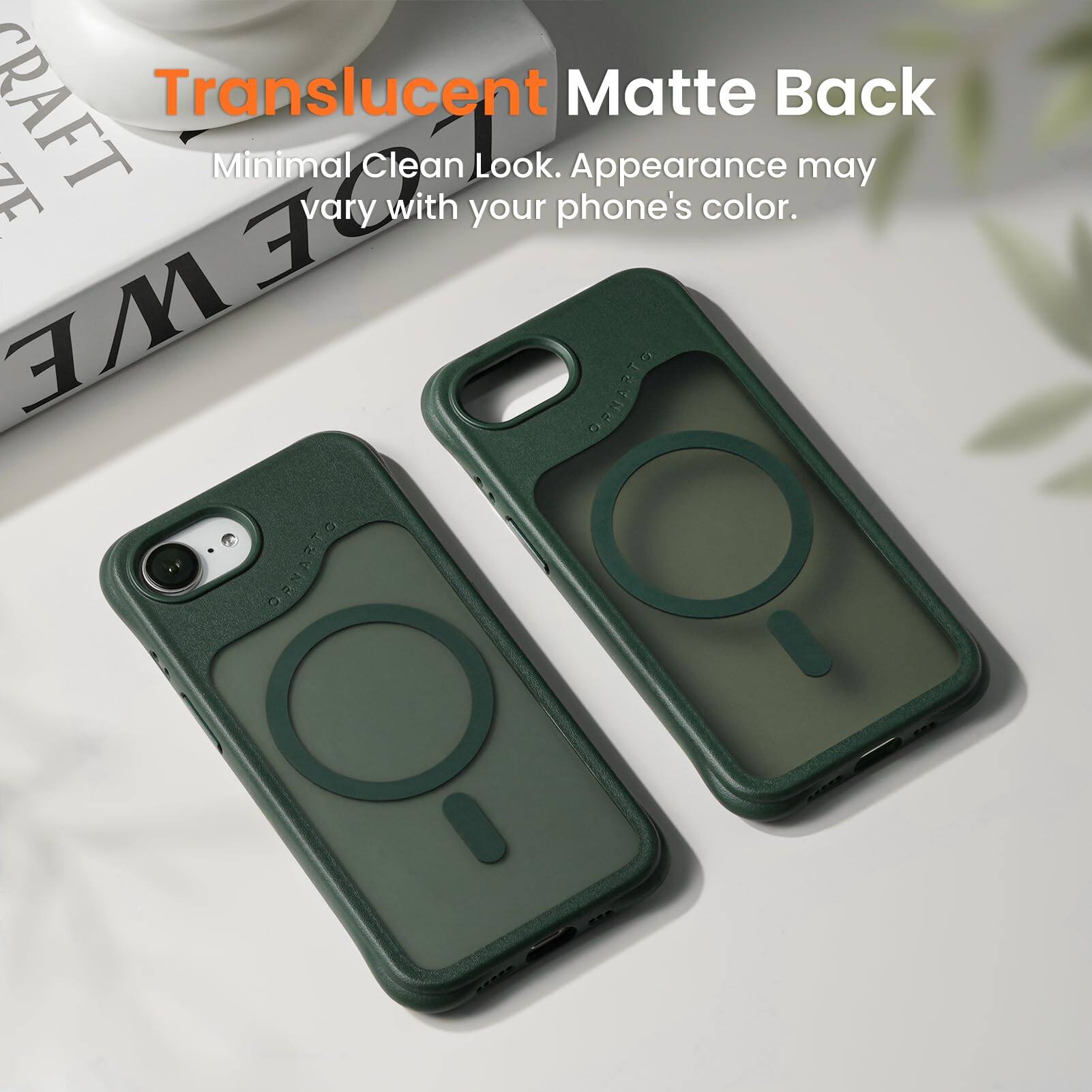 CRAFT Translucent Matte Back Minimal Clean Look. Appearance may vary with your phone's color.