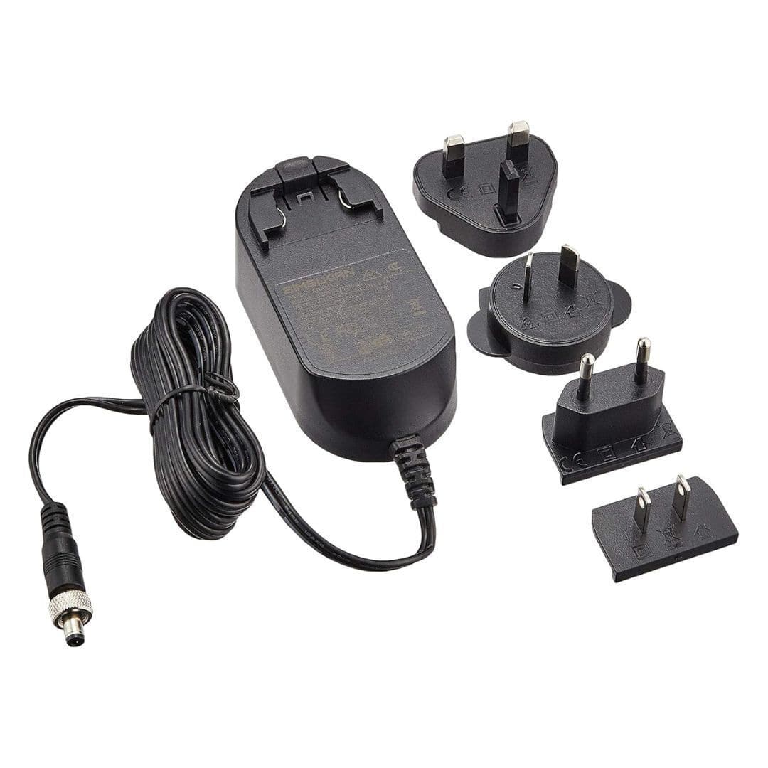 Atomos - Locking 12V 3A AC Black Power Adaptor with Multi Region Removable Plugs