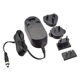 Atomos - Locking 12V 3A AC Black Power Adaptor with Multi Region Removable Plugs