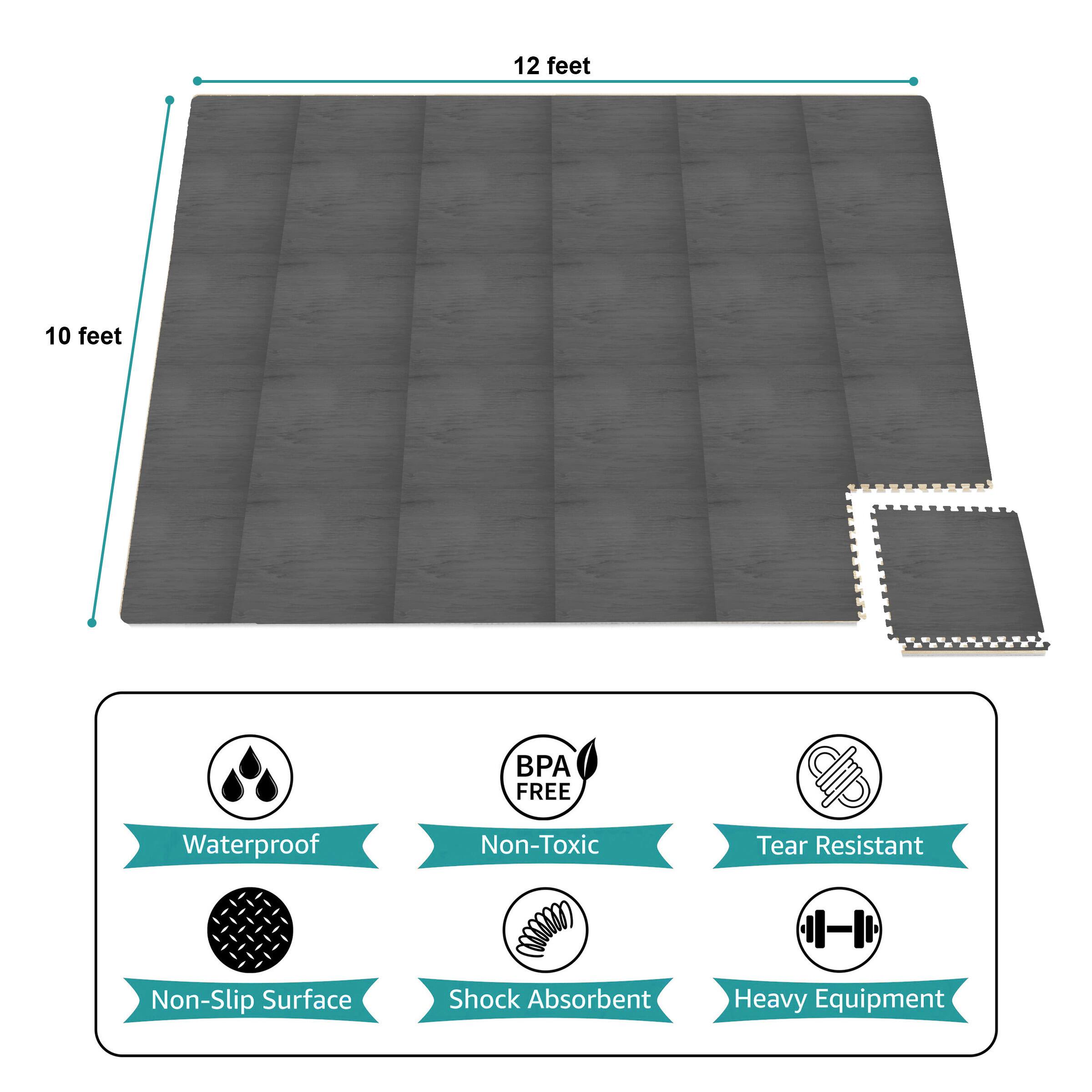 12 feet  
10 feet  

BPA FREE  
Waterproof  
Non-Toxic  
Tear Resistant  
Non-Slip Surface  
Shock Absorbent  
Heavy Equipment