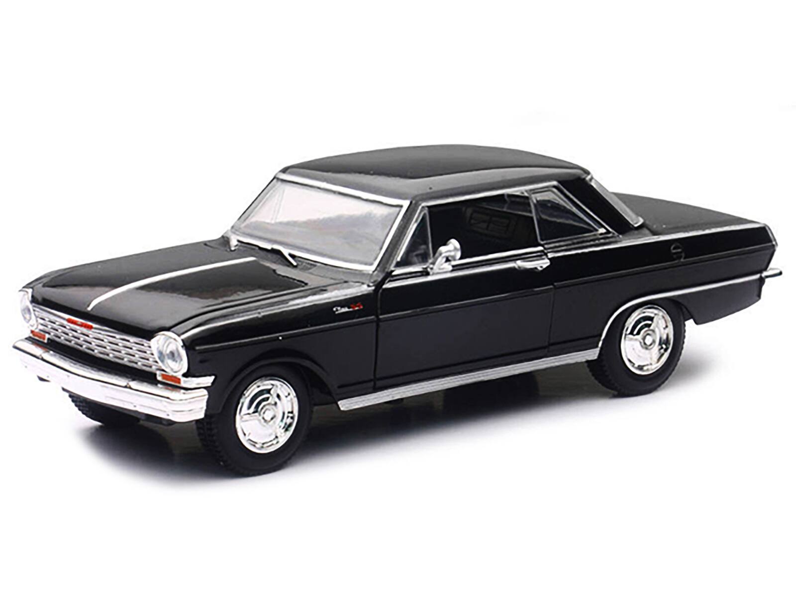 Alt View 1. New Ray - 1964 Chevrolet Nova SS Black "Muscle Car Collection" 1/25 Diecast Model Car by New Ray.