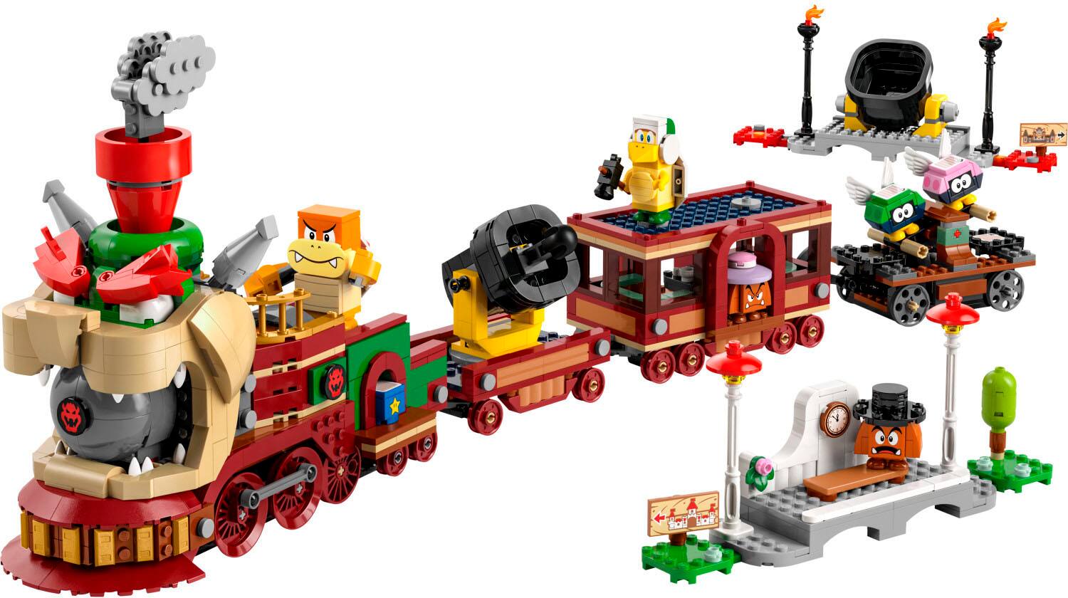Angle. LEGO - Super Mario The Bowser Express Train Toy Playset and Mario Toy 71437.