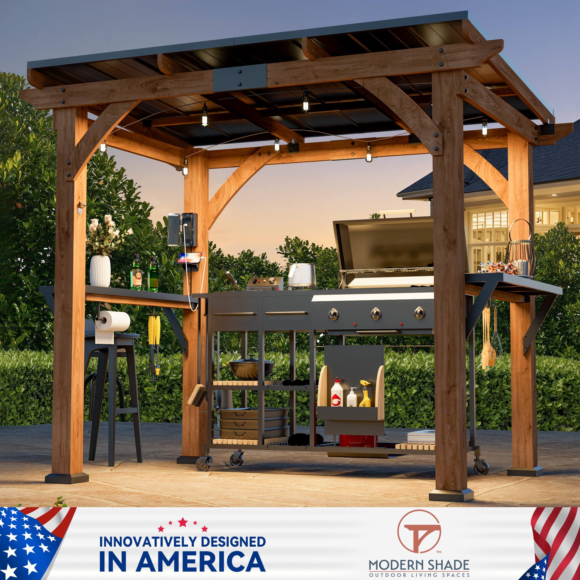 INNOVATIVELY DESIGNED IN AMERICA - MODERN SHADE OUTDOOR LIVING SPACES