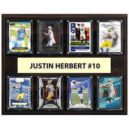 C&I Collectibles - Justin Herbert Los Angeles Chargers 12" x 15" Trading Card Plaque - Multicolor