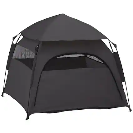 Front. Pawhut - Up Dog Tent for Extra Large and Large Dogs with Carry Bag, for Beach, Backyard, Home.