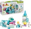 1: LEGO duplo 10462 Creative Box Frozen Elsa and Olaf with Elae and LEARN CREATIVE + PATIENCE SOLUTIONS - TOTIL GRAS - - JA - = DisNey FROZEN 6m 2+ + FROZEN 37 pcs/pzs rbi in Penciod ctration nbcotale Jee Constuation P mner Anurio de EXTRA IDEAS INCLYDED