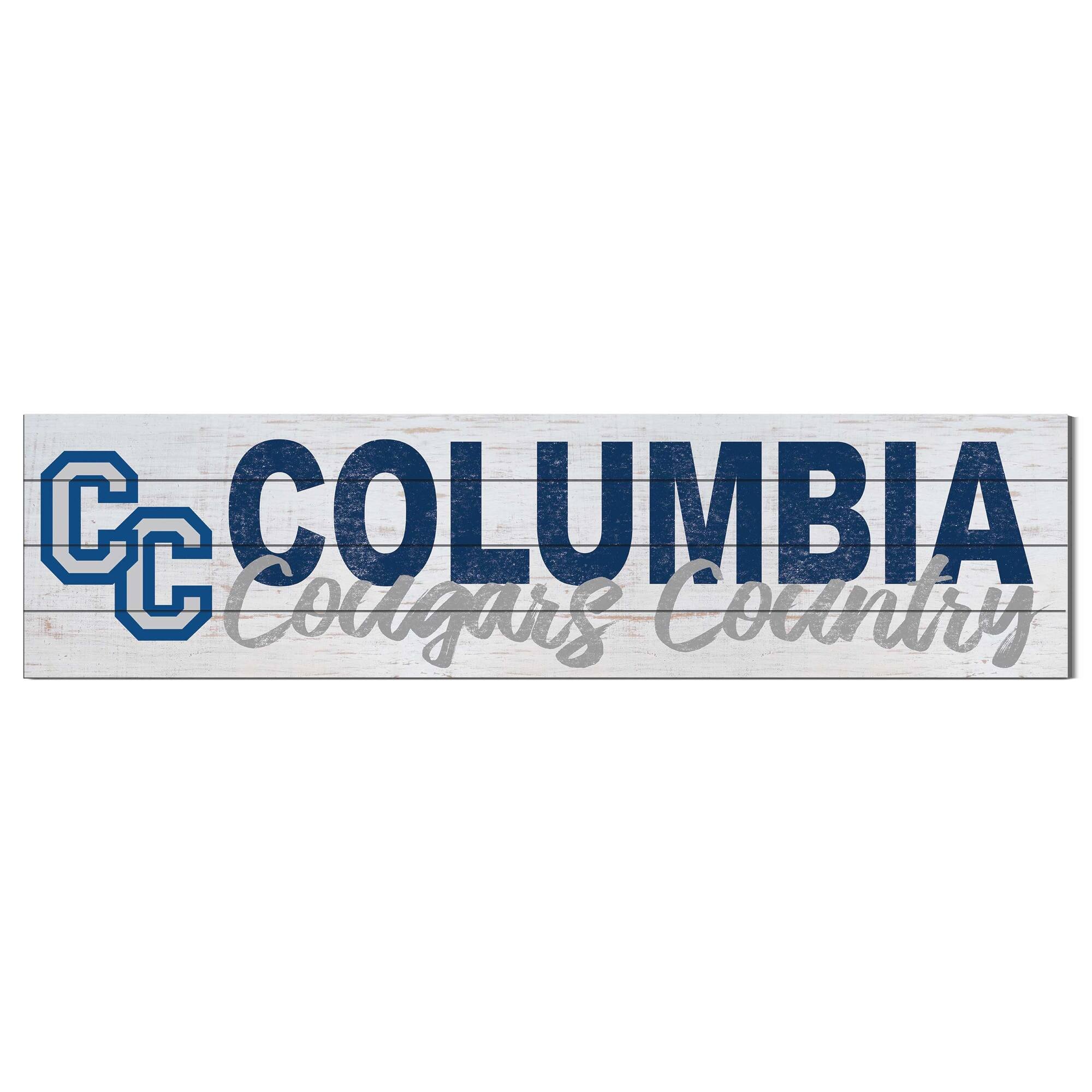 Columbia College of Missouri Cougars 10'' x 40'' Logo Sign