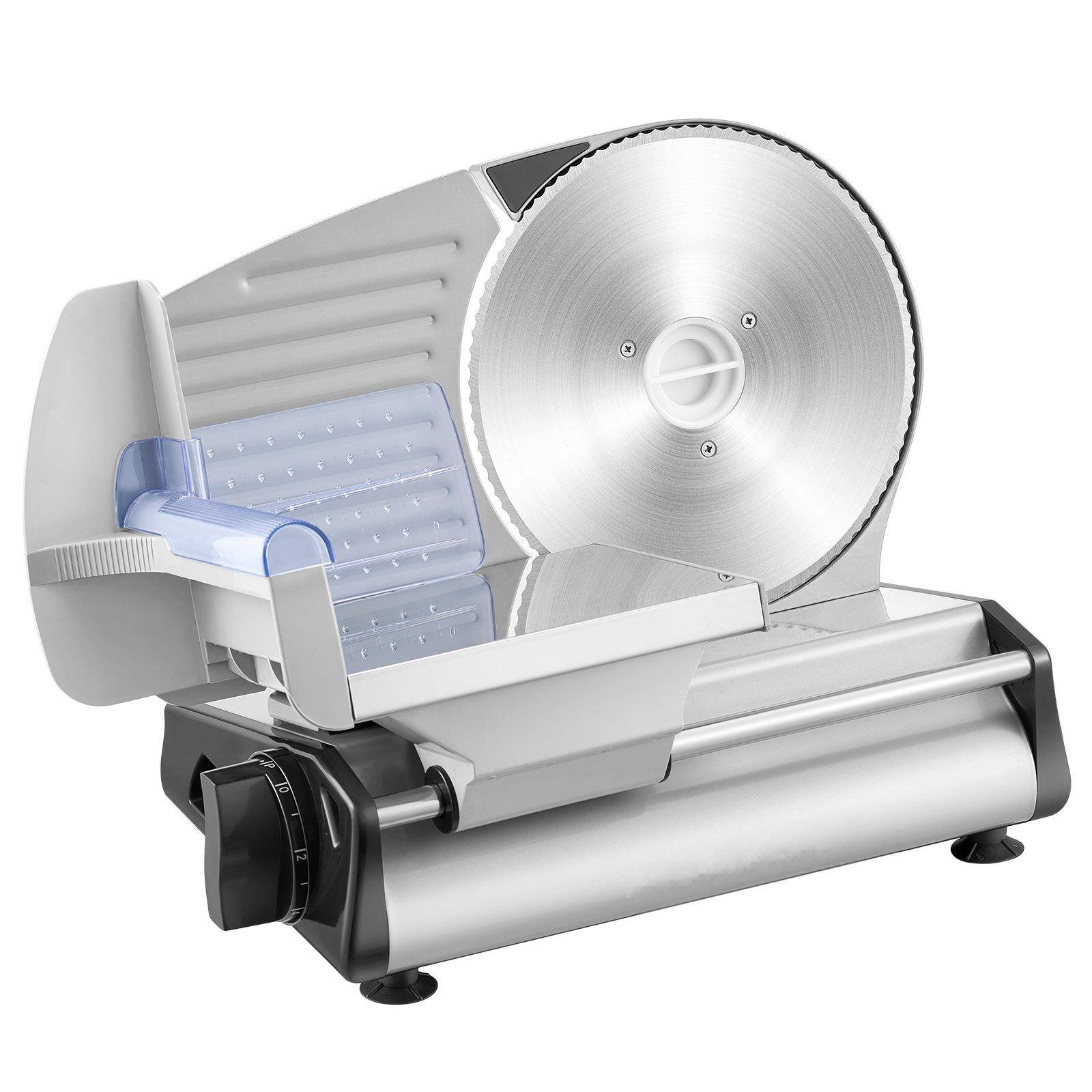 Alt View 8. Glintex - Electric Meat Slicer 180W 8.7 Inch Stainless Blade Adjustable Food Cutter Cutters & Slicers for Kitchen.