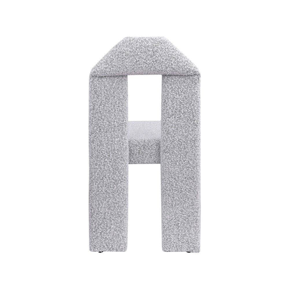 Alt View 3. Meridian Furniture - Bennett Grey Boucle Fabric Dining Chair, Set of 2 - Grey.