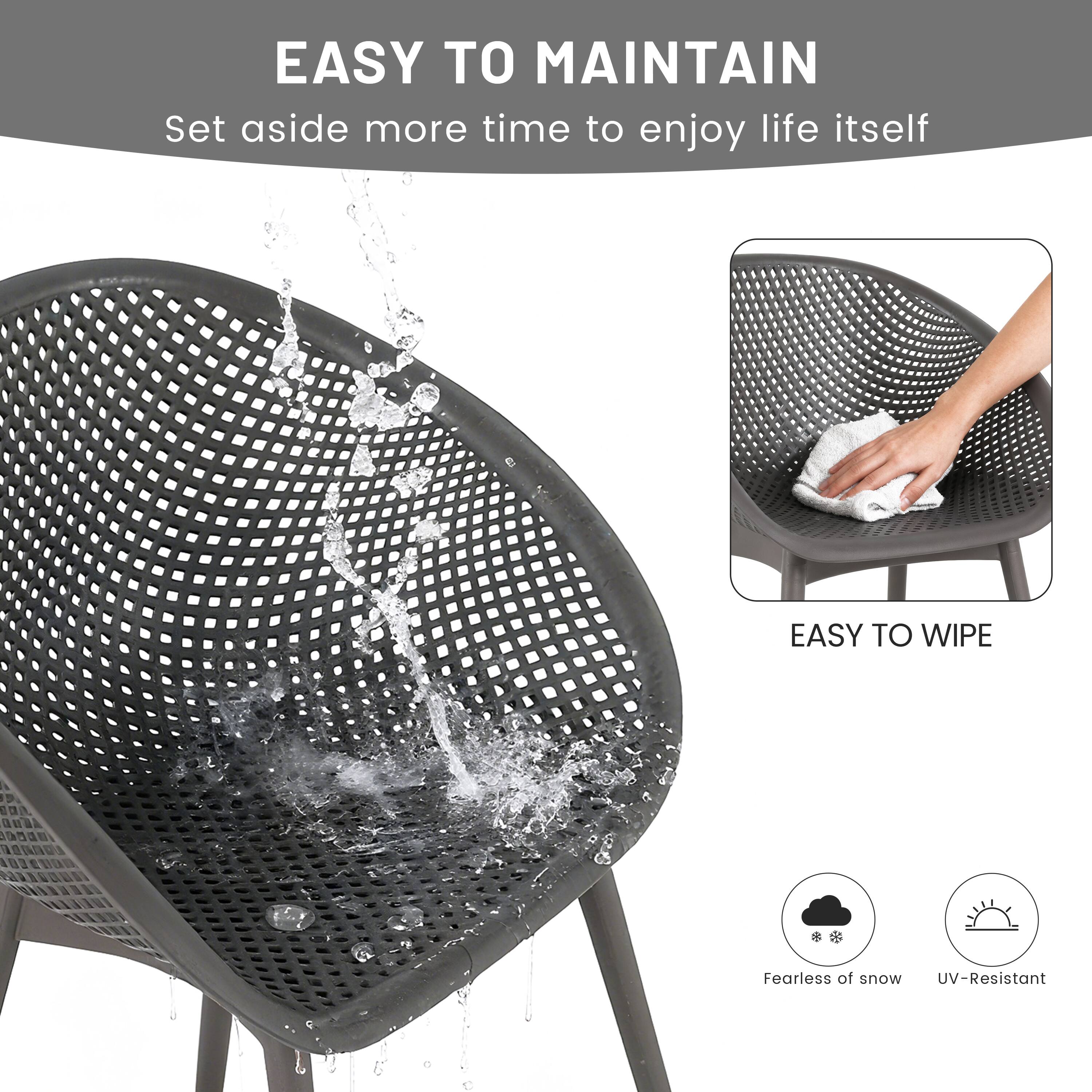 EASY TO MAINTAIN  
Set aside more time to enjoy life itself  

EASY TO WIPE  

Fearless of snow  
UV-Resistant