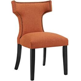 Curve Fabric Dining Chair by Modway - Orange