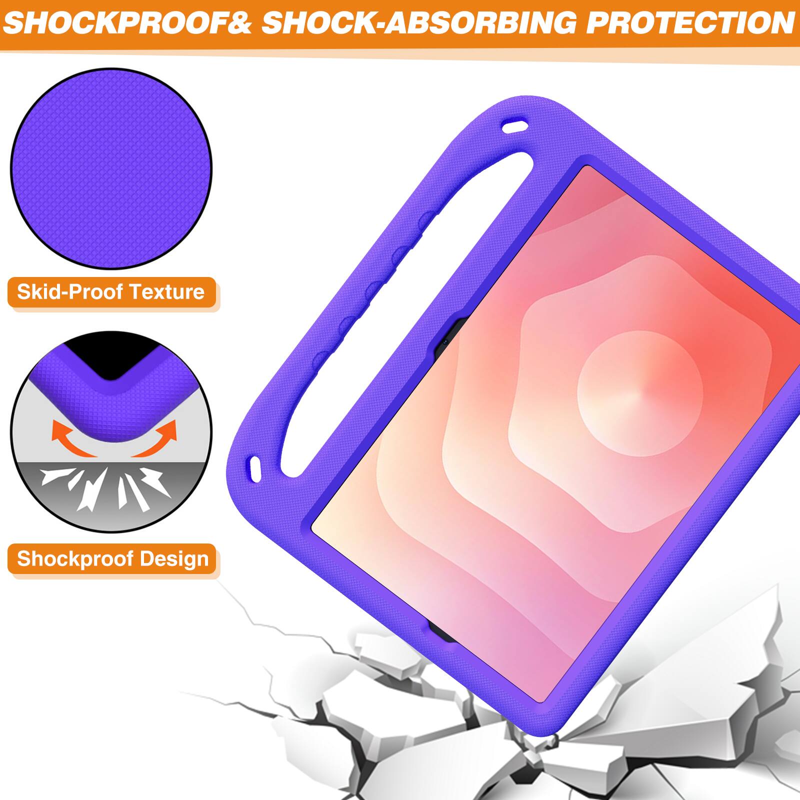 SHOCKPROOF & SHOCK-ABSORBING PROTECTION

Skid-Proof Texture

Shockproof Design