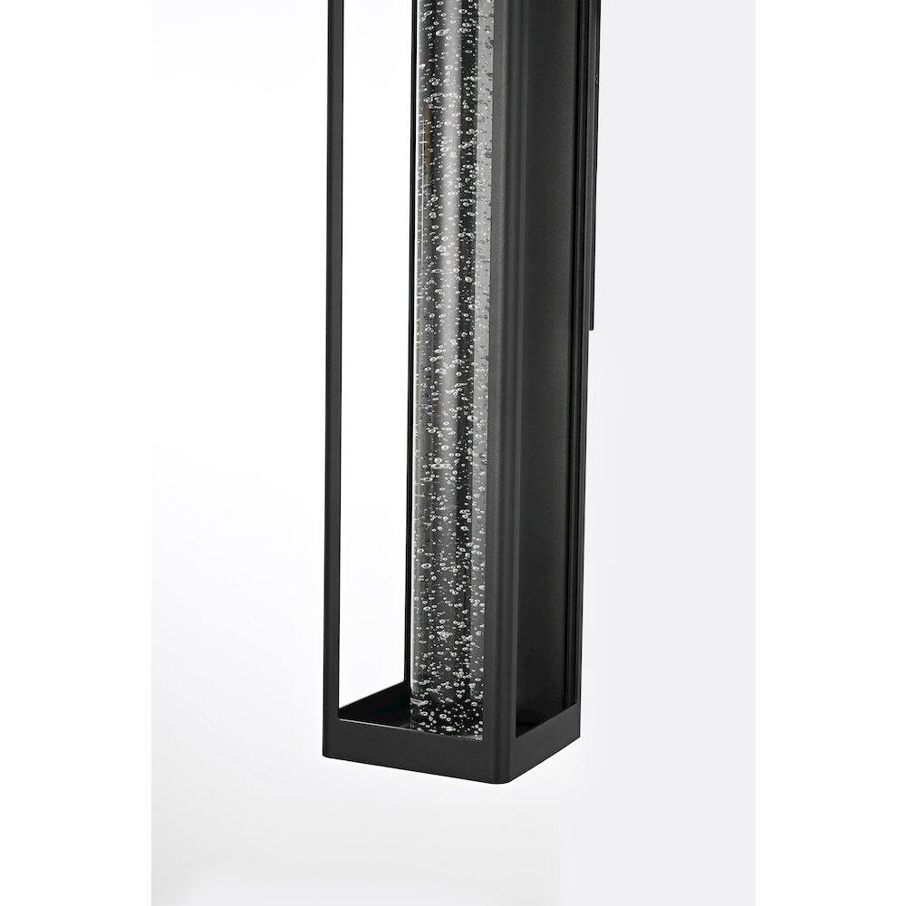 Alt View 2. Elegant Lighting - Amaris 27 inch LED Outdoor Wall sconce in Black - Black And Clear.
