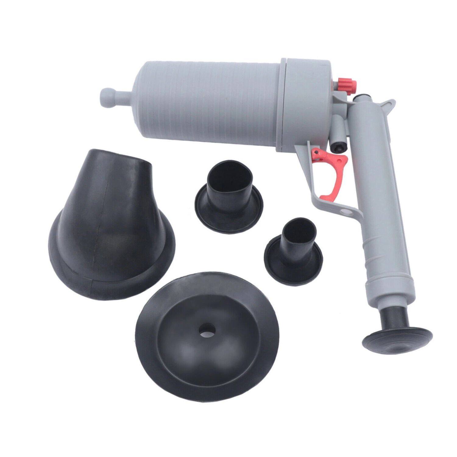 Angle. Home Collection - High Pressure Air Drain Blaster Gun – Powerful Toilet Sink Plunger with Air Pump Cleaner.