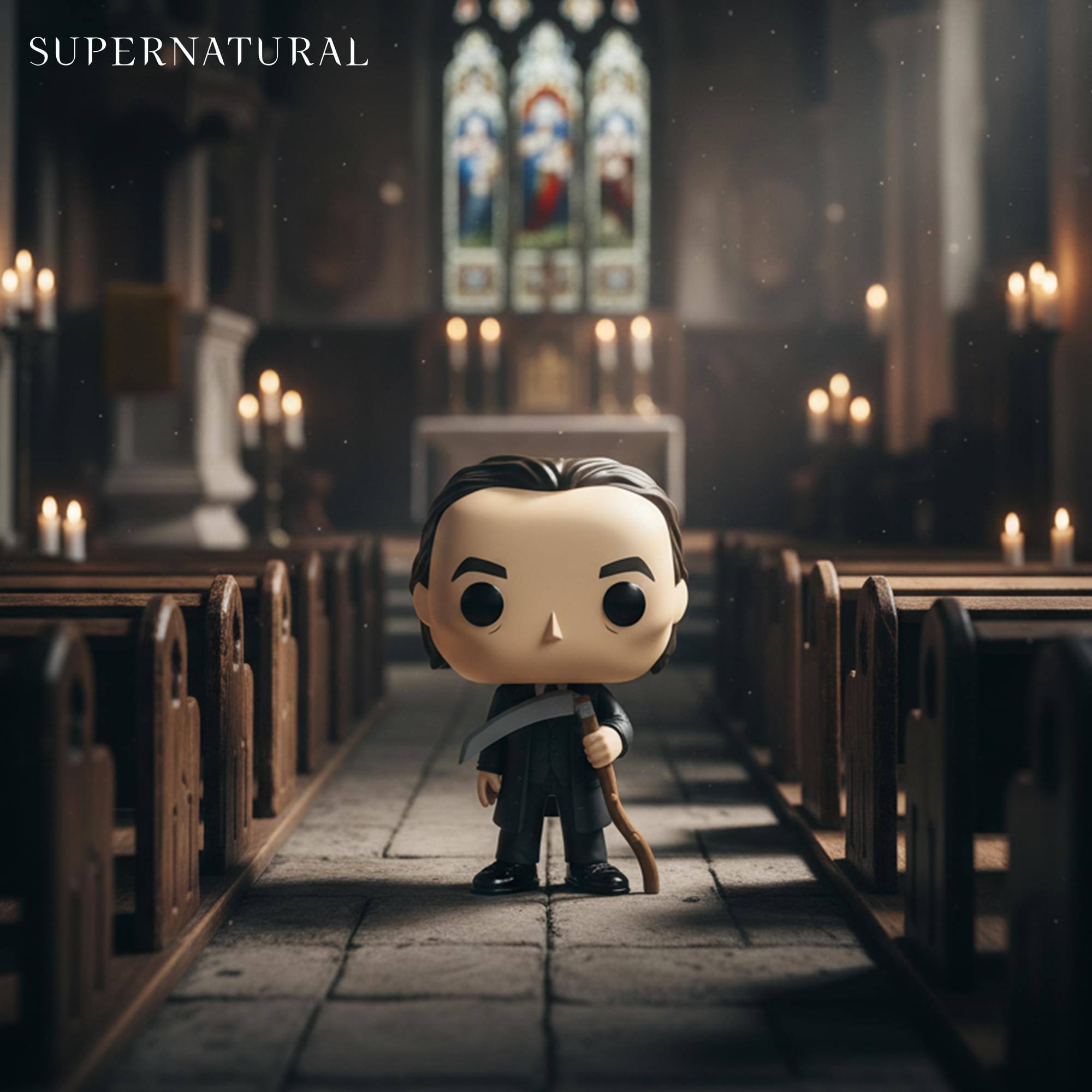 Alt View 2. Funko - Funko Pop! Supernatural: Death #1837 - Black.