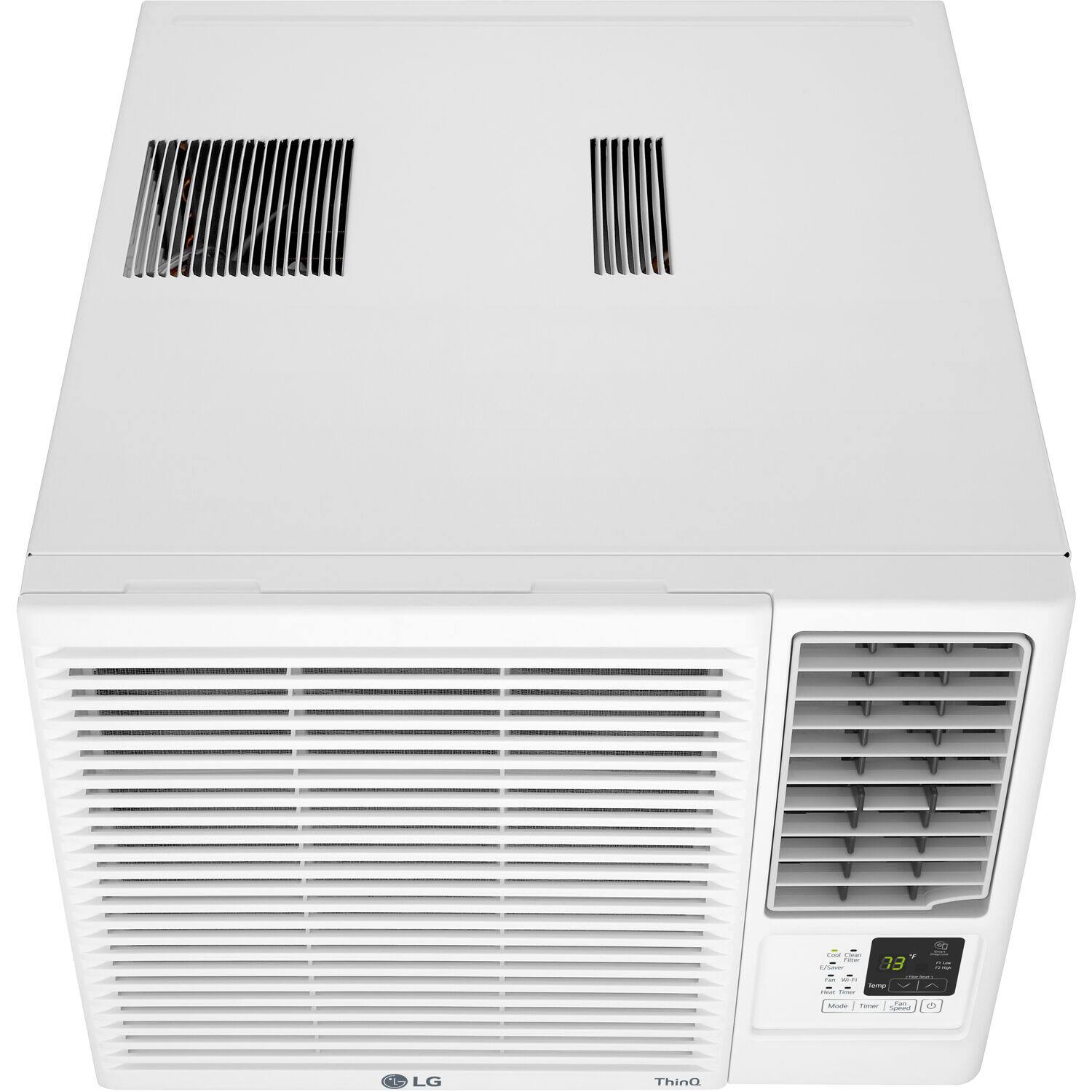 Alt View 7. LG - 18,000 BTU 230V Window Air Conditioner - White.