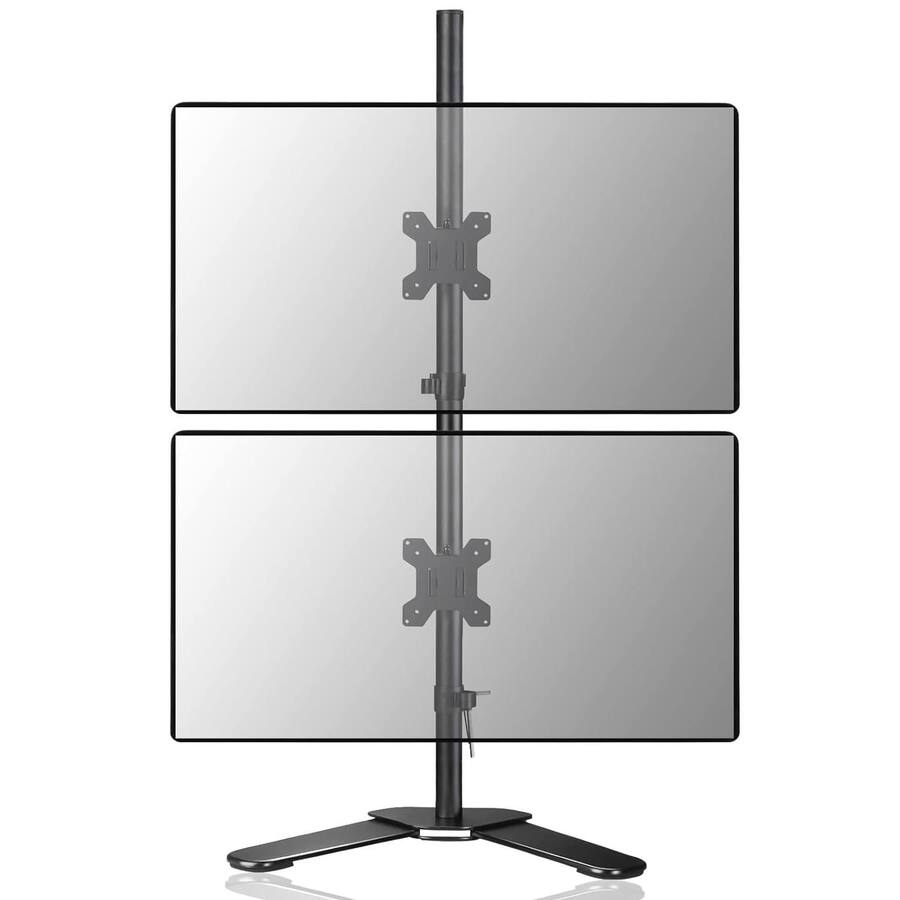 Cedar Assembly Dual Led Lcd Monitor Stand Up Desk Mount For 2 / Two ...