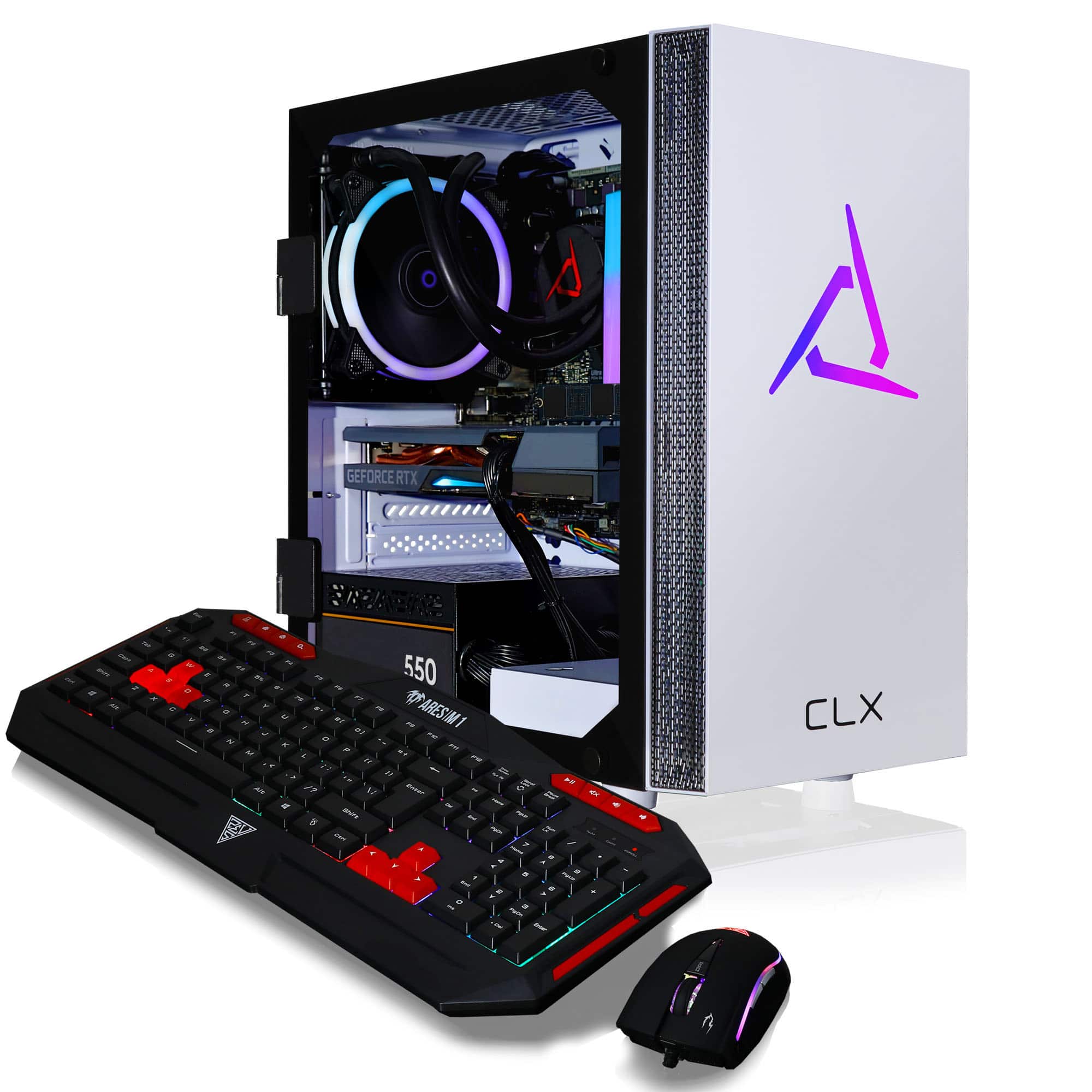 Best Buy: CLX SET Gaming Desktop Intel Core i7 10700F 16GB Memory NVIDIA  GeForce RTX 3060 500GB NVMe M.2 SSD + 3TB HDD White TGMSETRTH1617WM