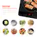 1800W Portable Induction Cooktop: Light and portable, multiple cooking modes make it easy to make a variety of delicious flavors. Lock - Timer temp Poer 460F Meit Keep Warm o + Simmer Pause Om melting boiling steaming pancakes sautein pasta frying stir-fry