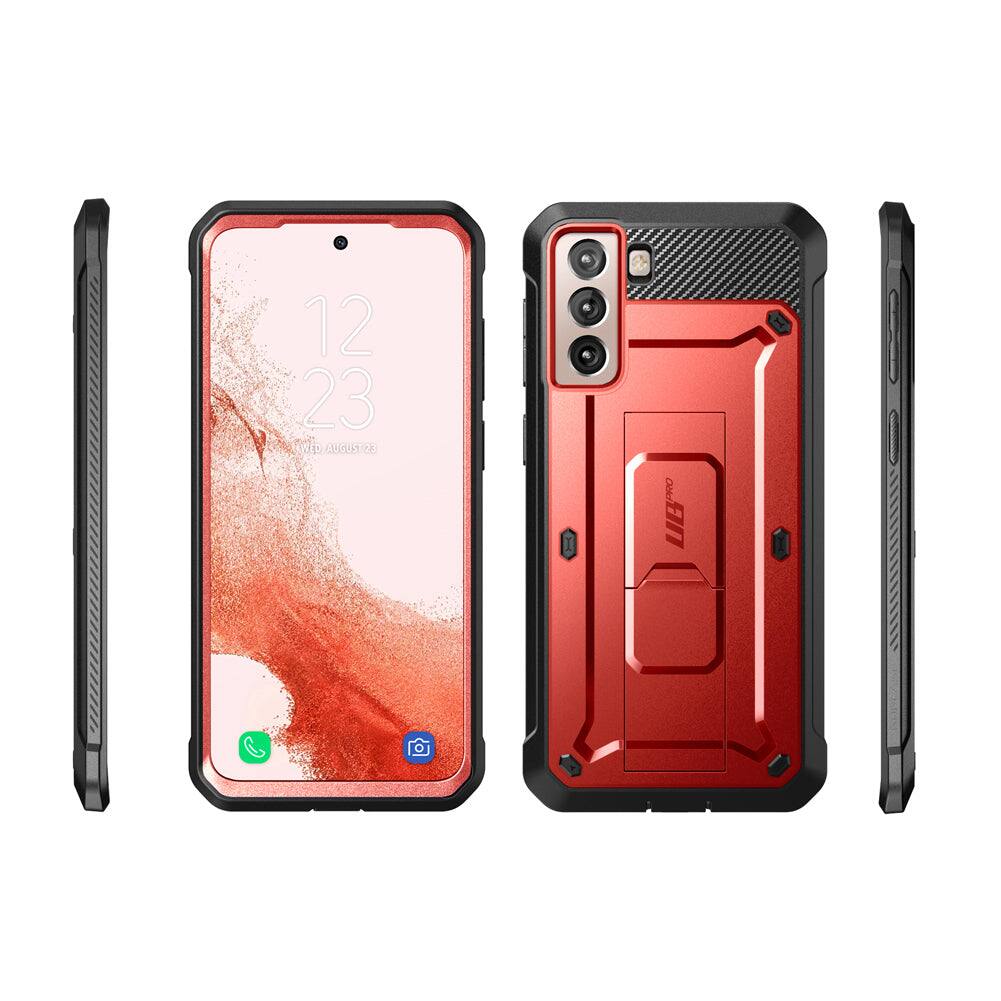 Alt View 7. SUPCASE - Galaxy S22 Unicorn Beetle PRO Rugged Case - Red.