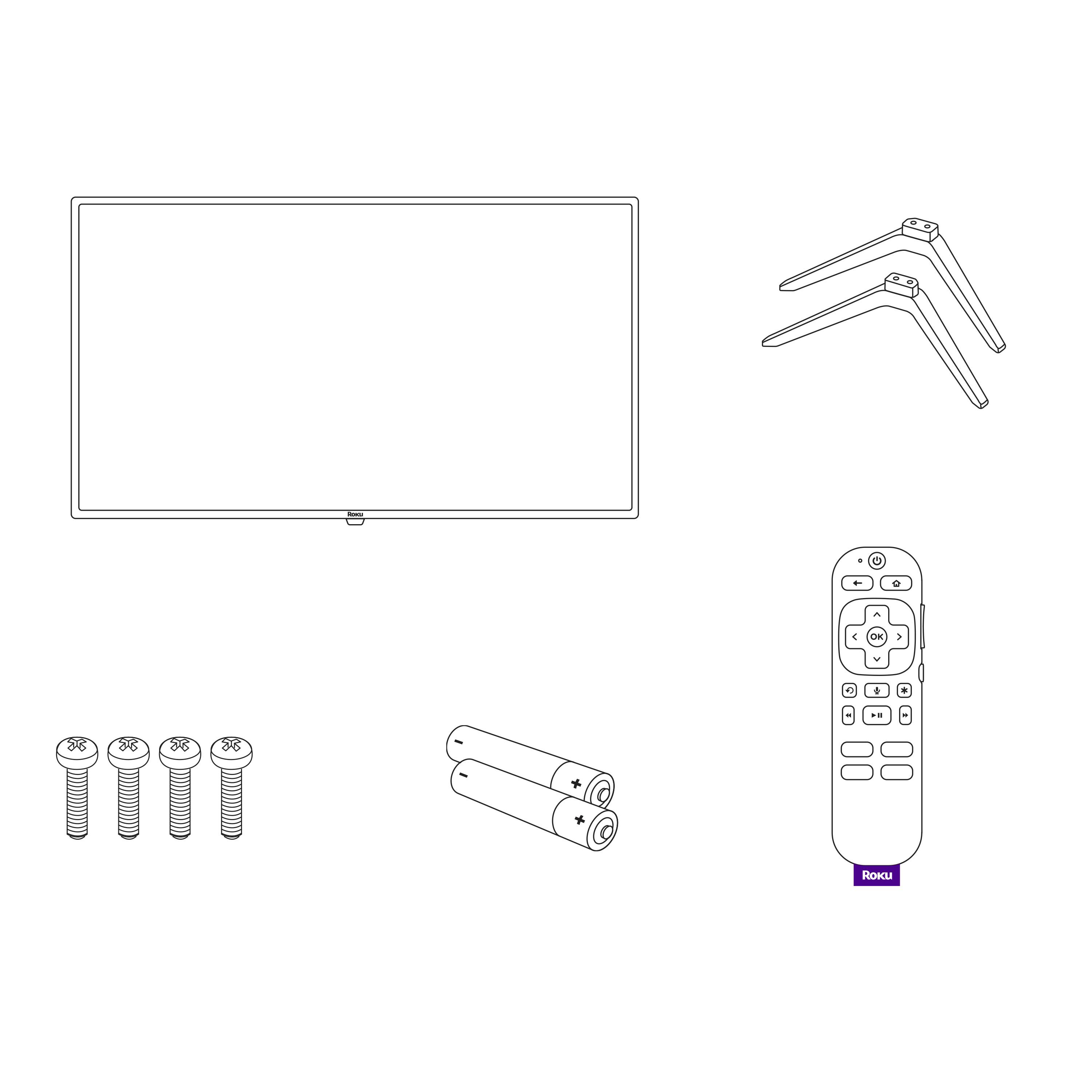 Alt View Zoom 13. Roku - 24" Class Select Series HD Smart RokuTV.