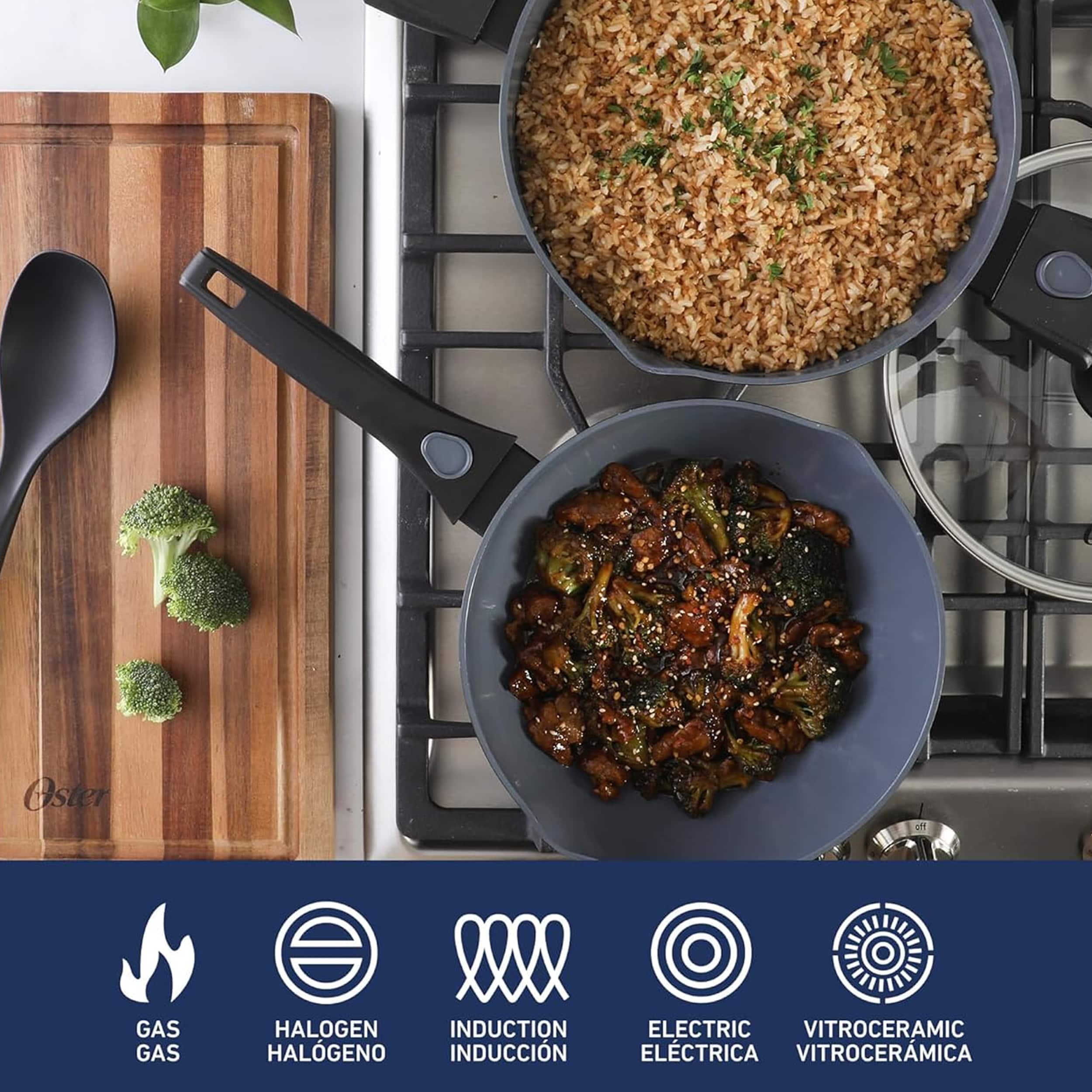 あん　searoomlynn 新品未使用　3点セット Oster SmartHandle Advance 13 Piece Nonstick Cookware Combo Set in