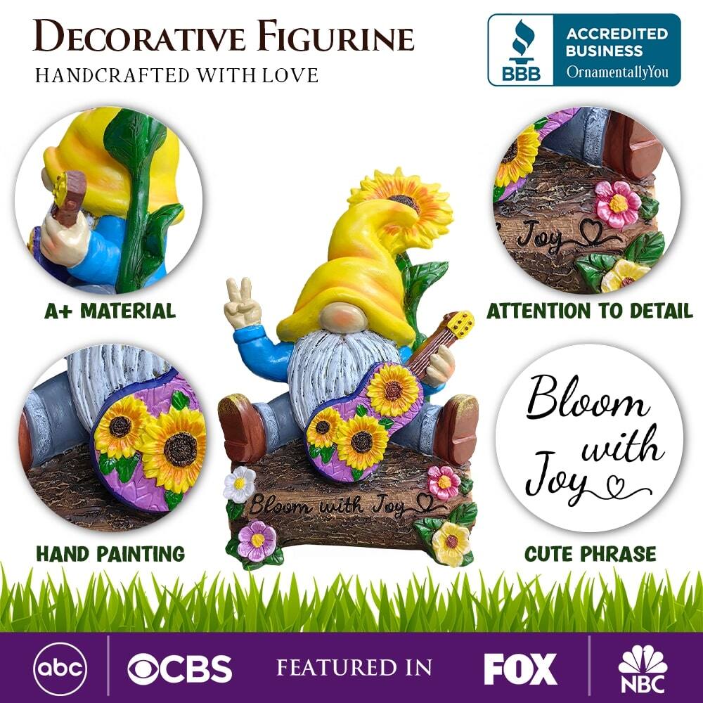 **Decorative Figurine**  
*Handcrafted with Love*

- **A+ Material**
- **Attention to Detail**
- **Hand Painting**
- **Cute Phrase**

*Accredited Business*  
OrnamentallyYou

*Featured in*  
ABC | CBS | FOX | NBC

*Bloom with Joy*