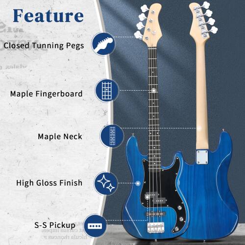 Feature
Closed Tuning Pegs
Maple Fingerboard
Maple Neck
High Gloss Finish
S-S Pickup