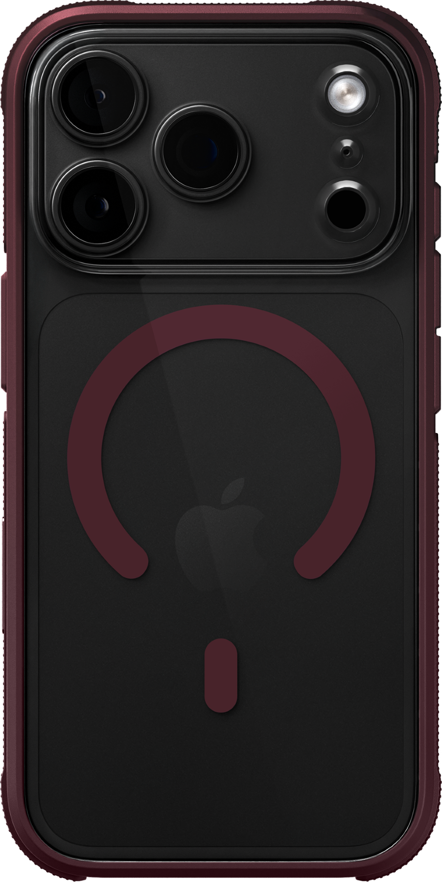 Alt View 5. dbrand - Ghost Case with MagSafe for Apple iPhone 18 Pro / iPhone 17 Pro - Burgundy.
