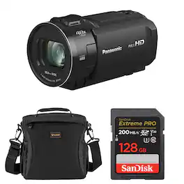 Bundle - Panasonic - HC-V900 Full HD Camcorder, with Included Value