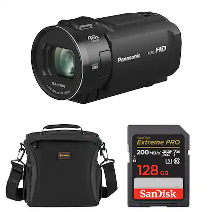 48x i.ZOOM HYBRID O.I.S.
FULL HD Panasonic
28.9 WIDE f=4.12~98.9 mm 1:1.8 62mm
REMOTE
SanDisk Extreme PRO
200 MB/s V30 XC I : 128 GB