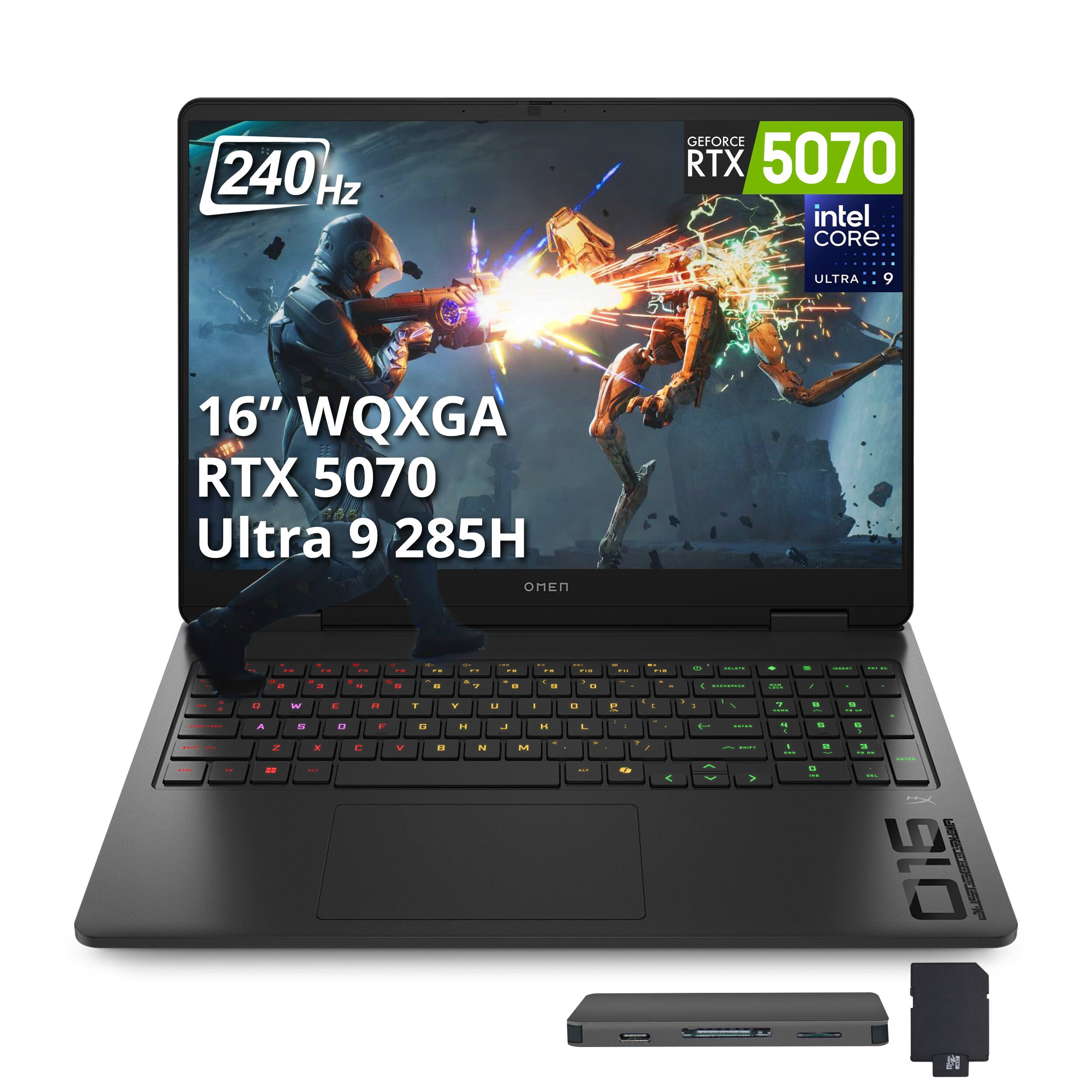 240 Hz

GEFORCE RTX 5070 intel CORE ULTRA i9

16" WQXGA RTX 5070 Ultra 9 285H OMEN

F2

+ " - .. -- FR - PER - - ... SUBMICH ... - + y 4 : 6 & 7 4 f : i 0 COMIC 1 1 F W C H T Y - 0 P 1 1 I : 1 7 u 12 - A G 0 F H J H L - 4 COMICS : 2 u 1 SNIFF Z X C V N M . . : / Art I - C > D