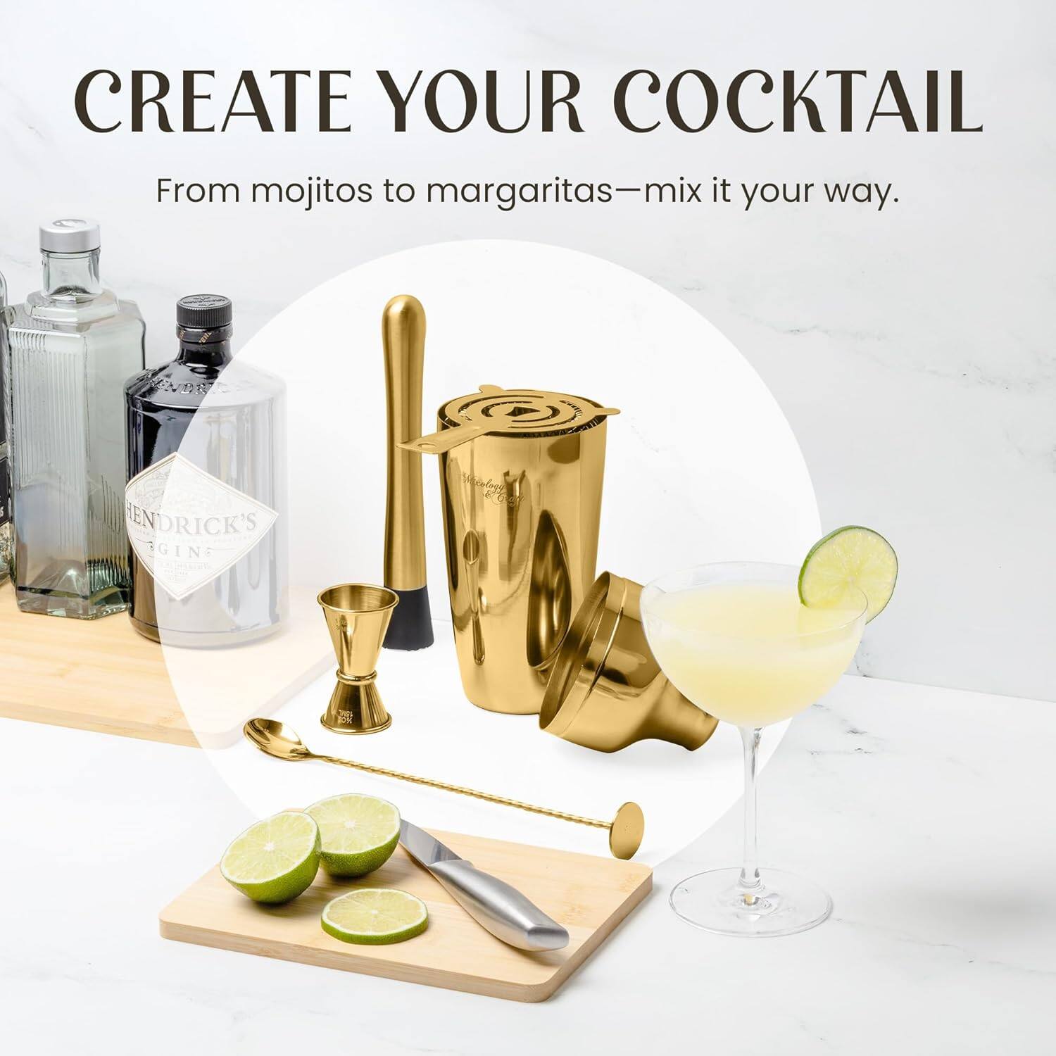 CREATE YOUR COCKTAIL  
From mojitos to margaritas—mix it your way.