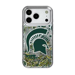 Keyscaper - NCAA - Michigan State Spartans iPhone Glitter Paisley Design Case - 15 - Multicolor