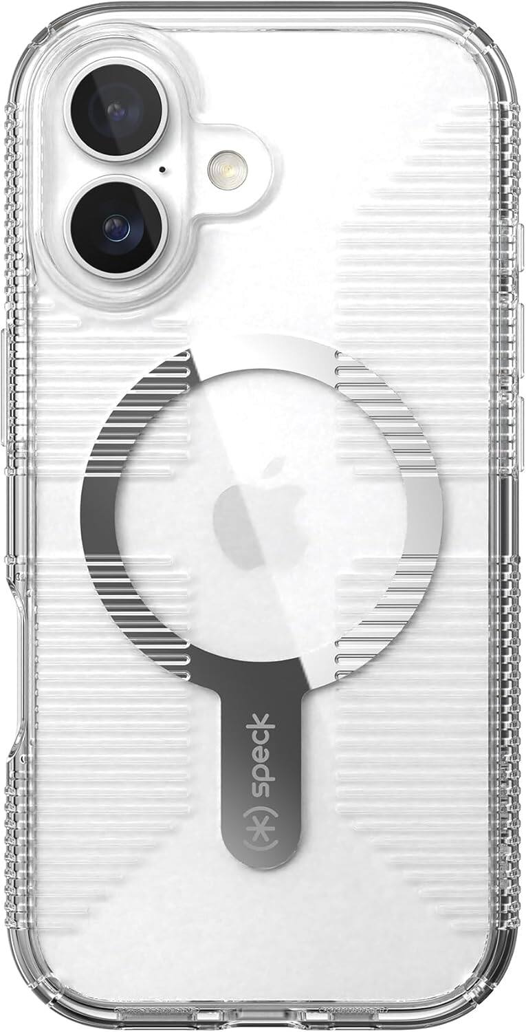 Alt View 4. Speck - iPhone 17 GEMSHELL GRIP + MS - Clear.