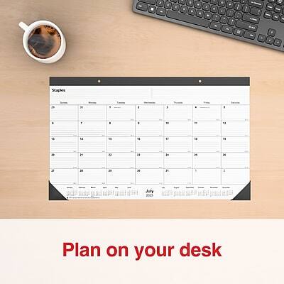 Sure, here is the corrected and grouped text:

---

**Staples**

**Plan on your desk**

**July 2005**

---

**Week 1**

**Monday**  
18

**Tuesday**  
20

**Wednesday**  
21

**Thursday**  
22

**Friday**  
23

**Saturday**  
24

**Sunday**  
25

---

**Week 2**

**Monday**  
26

**Tuesday**  
27

**Wednesday**  
28

**Thursday**  
29

**Friday**  
30

**Saturday**  
31

**Sunday**  
1

---

**Week 3**

**Monday**  
2

**Tuesday**  
3

**Wednesday**  
4

**Thursday**  
5

**Friday**  
6

**Saturday**  
7

**Sunday**  
8

---

**Week 4**

**Monday**  
9

**Tuesday**  
10

**Wednesday**  
11

**Thursday**  
12

**Friday**  
13

**Saturday**  
14

**Sunday**  
15

---

**Week 5**

**Monday**  
16

**Tuesday