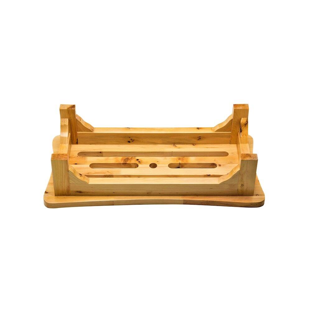 Alt View 1. Alfi - 24'' Wooden Stool for your Wooden Tub - Natural Wood.