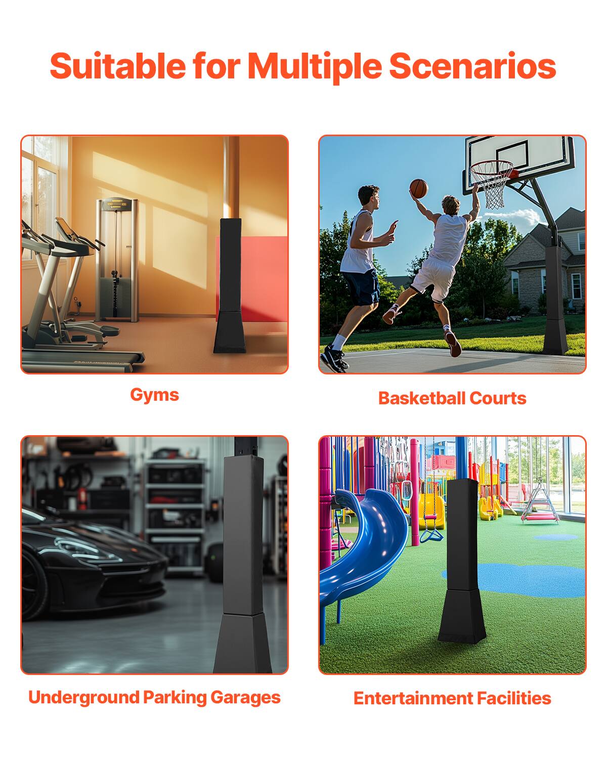 Suitable for Multiple Scenarios

Gyms

Basketball Courts

Underground Parking Garages

Entertainment Facilities